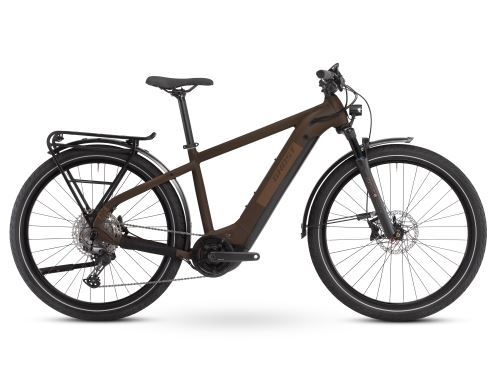 Trekkingowy rower elektryczny GHOST E-Square Advanced Y630 - Czekoladowy / Złoty - 2021