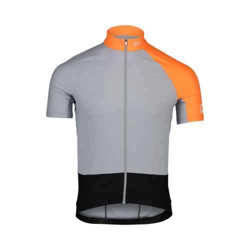 Męska koszulka POC M'S Essential Road mid jersey Granite Grey / Zink Orange
