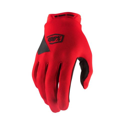 Celoprstové rukavice 100% RIDECAMP Gloves Red - různé velikosti