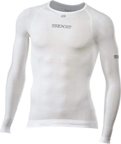 SIXS TS2L BT funkcjonalna lekka koszulka z długim rękawem biała
