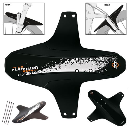 SKS - blatník FLAPGUARD, přední / zadní Flap guard - black matt