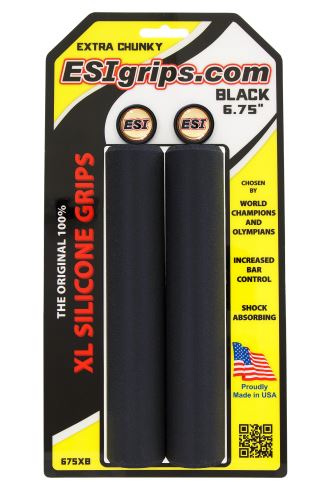 Gripy ESI XL Extra Chunky 6,75" / 17cm Černá / Black
