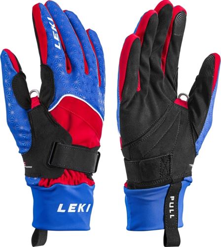 Zimní rukavice LEKI Nordic Circuit Shark black-red