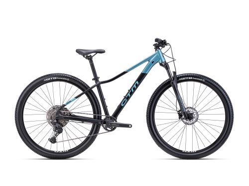 Damski rower górski CTM CHARISMA 6.0 29" - czarny mat / szaro-niebieski błyszczący
