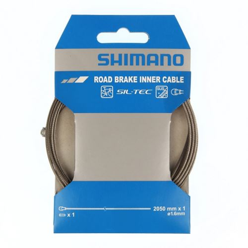 Lanko brzdové Shimano SIL-TEC, silniční, nerez, 2050mm/1,6mm