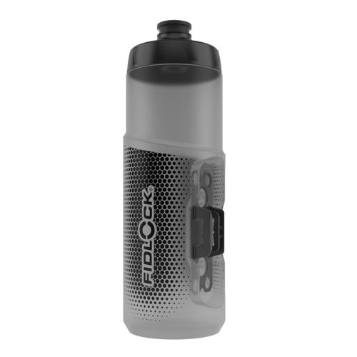 FIDLOCK - láhev BOTTLE TWIST 600 ml Transparent Black