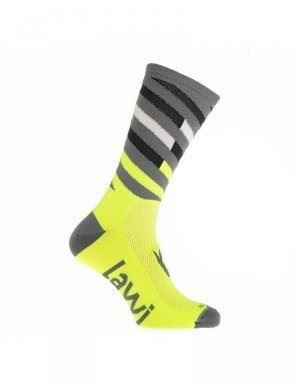 Ponožky Lawi Relay dlouhé, Yellow/Grey