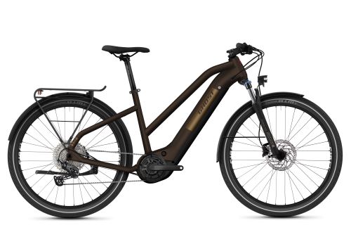 Trekkingowy rower elektryczny GHOST E-Square Advanced Y630 - Czekoladowy / Złoty - 2021