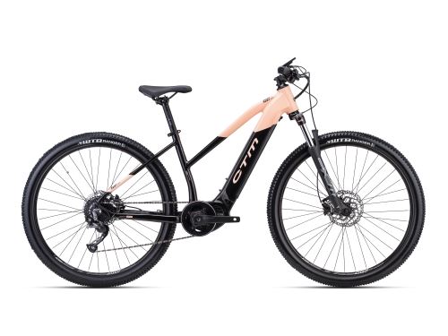Damski elektryczny rower górski RUBY X 29" czarny/łososiowy 2023