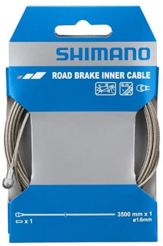 Lanko brzdové Shimano,Silniční/MTB, ocel, 3,5m/1,6mm