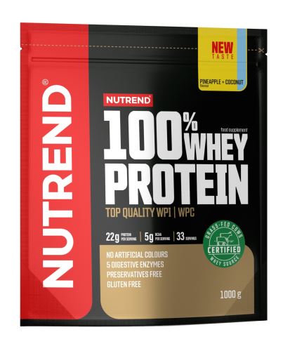 Protein Nutrend 100% WHEY PROTEIN 1000g, sáček - Různé příchutě