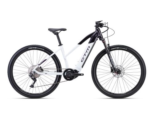Damski elektryczny rower górski CTM RUBY X Pro - czarny mat / turkusowa perła
