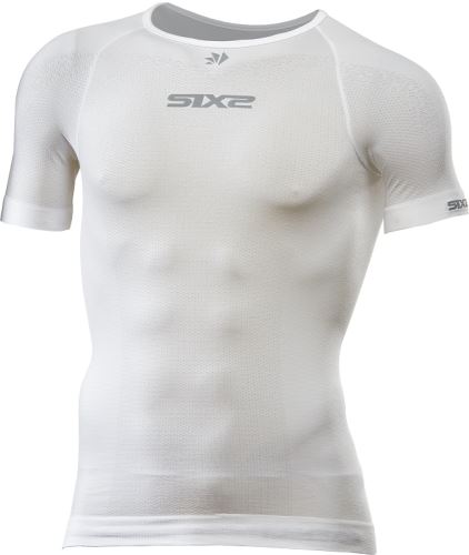 SIXS TS1L BT funkcjonalny, ultralekki biały t-shirt