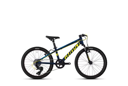 Rower dla dzieci GHOST KATO 2.0 AL - Night Blue / Neon Yellow / Riot Blue - 20 2020
