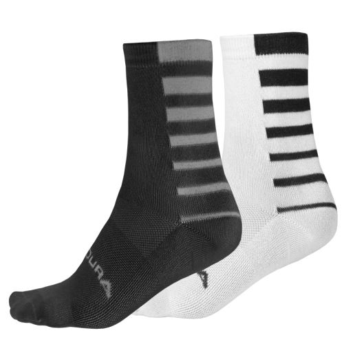 Ponožky ENDURA Coolmax® stripe 2 páry - různé barvy a velikosti