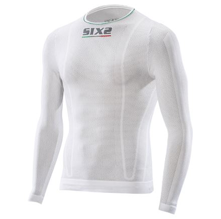 Funkcjonalna lekka koszulka SIXS TS2L z długim rękawem biała