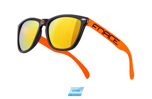 Okulary FORCE FREE czarno-pomarańczowe, pomarańczowe. szkło laserowe