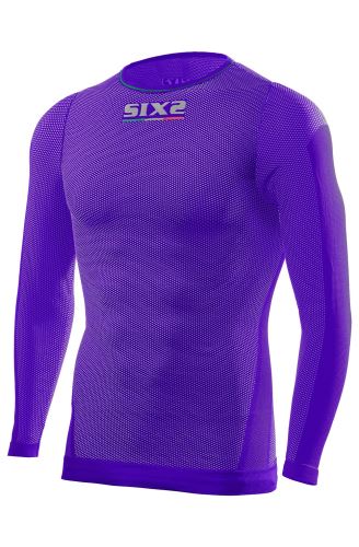 Funkcjonalna lekka koszulka SIXS TS2L z długim rękawem fioletowa
