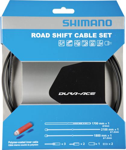 Kabelový řadící set s lanky SHIMANO OT-SP41 s polymerovým povlakem, černá