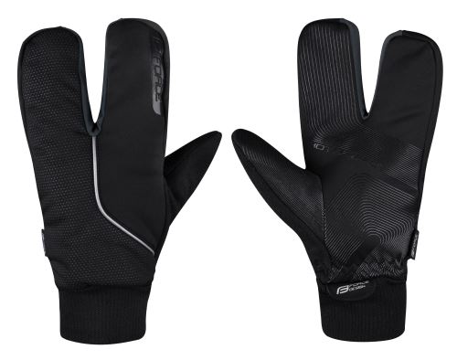 rękawiczki zimowe FORCE HOT RAK PRO 3-palcowe, czarne