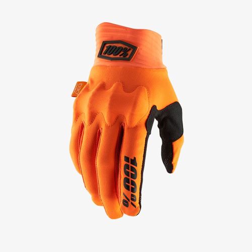 Celoprstové rukavice 100% Cognito, oranžová