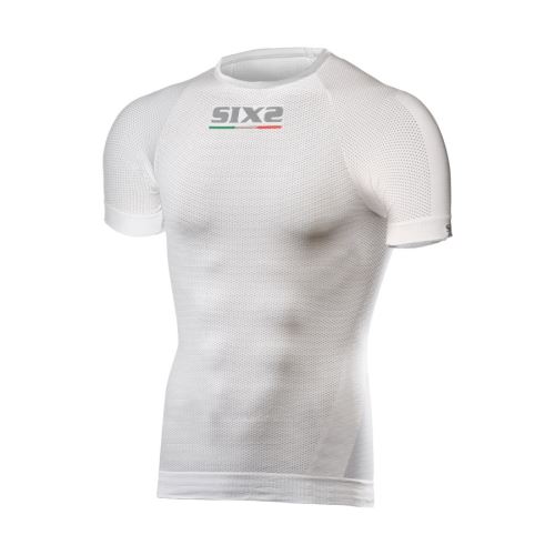 Funkcjonalna koszulka SIXS TS1 z krótkimi rękawami, biała