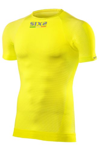 Funkcjonalna koszulka SIXS TS1 z krótkim rękawem żółta