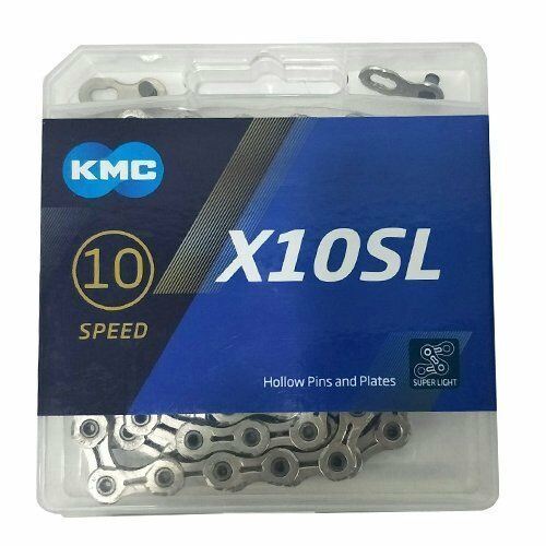 Srebrny łańcuch KMC X10SL, 10 biegów, 112 ogniw