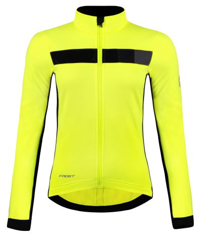 kurtka FORCE FROST LADY softshell, kolor fluo-czarny