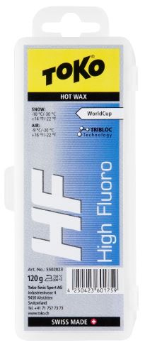 wosk TOKO HF Hot Wax 120g niebieski -10 / -30 ° C