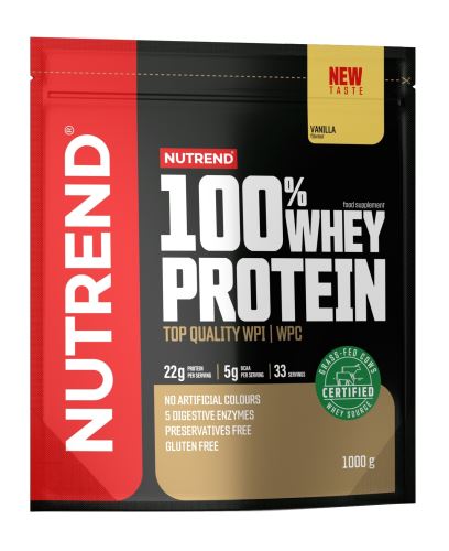 Protein Nutrend 100% WHEY PROTEIN 1000g, sáček - Různé příchutě