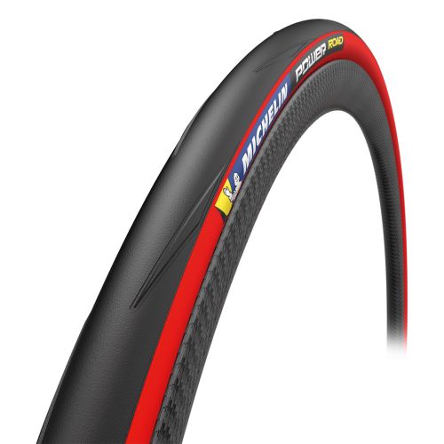 Opona MICHELIN POWER ROAD RED TS KEVLAR 700X25C COMPETITION LINE