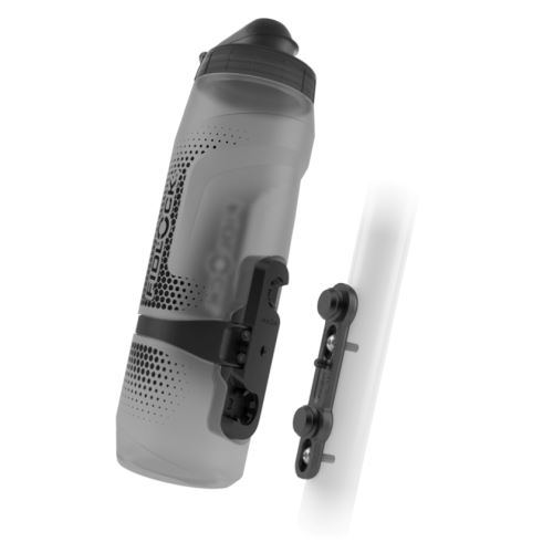 FIDLOCK - set láhve s držákem BOTTLE TWIST 800 ml Transparent Black