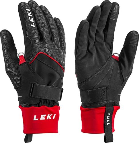 Zimní rukavice LEKI Nordic Circuit Shark black-red