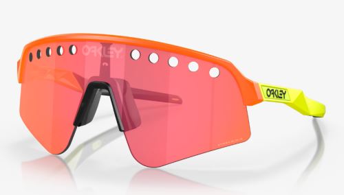 Oakley Sutro Lite Sweep (wentylowane) Pomarańczowe okulary, latarka pryzmatyczna