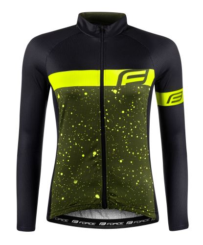 Dres FORCE SPRAY LADY dlouhý rukáv, army-fluo