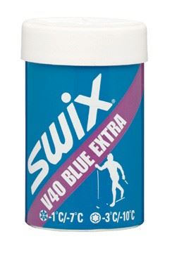 wosk SWIX V40 45g rosnący niebieski ekstra -1 / -7 ° C