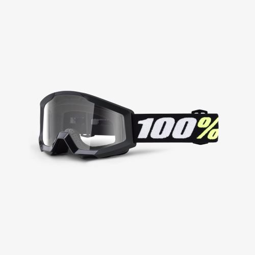 Dětské Sjezdové brýle 100% STRATA MINI Goggle Black - Clear Lens