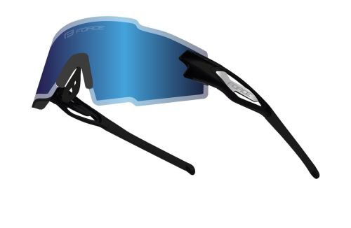 Okulary FORCE MANTRA czarne, niebieskie szkło polaryzacyjne