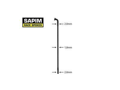 Drát SAPIM Race - černý - zeslabovaný 2-1,8-2mm - různé délky