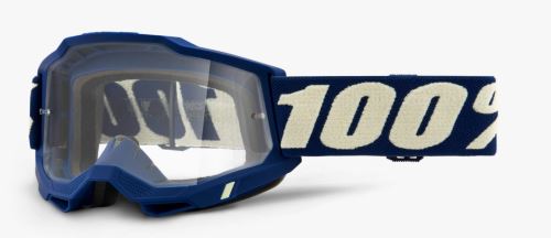 Sjezdové brýle 100% ACCURI 2 Goggle Deepmarine - Clear Lens