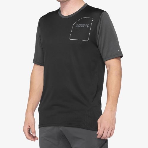 Dres 100% RIDECAMP Jersey Charcoal/Black