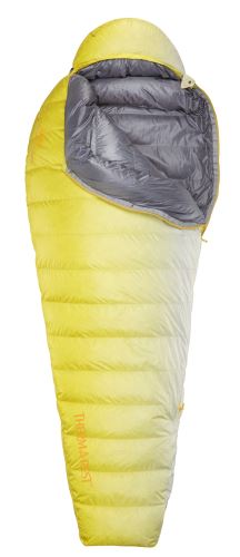 Thermarest PARSEC 20 Regular White Heat péřový spacák žlutý (limit - 6°C)