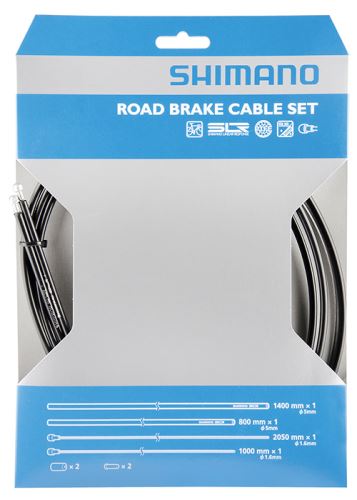 zestaw hamulcowy - kable Shimano Bowden + SIL-TEC SLR - Black