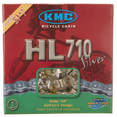ŁAŃCUCH KMC HL-710 HALF-LINK SILVER BOX