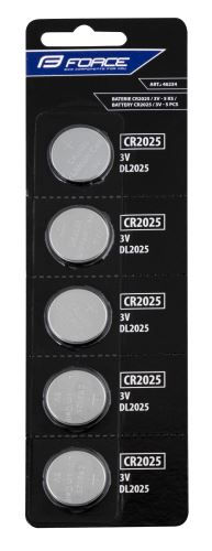bateria FORCE moneta CR2025 / 3V - 1szt