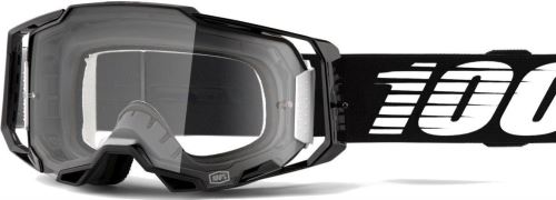 Sjezdové brýle 100% ARMEGA Goggle - Black - Clear Lens