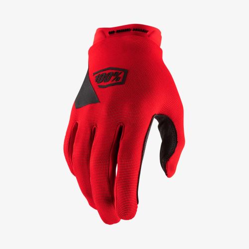 Celoprstové rukavice 100% ridecamp, červené
