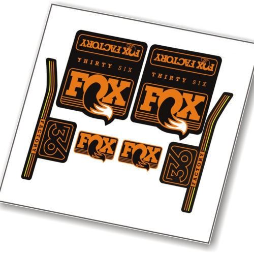Naklejki FOX na widelce 36 - komplet