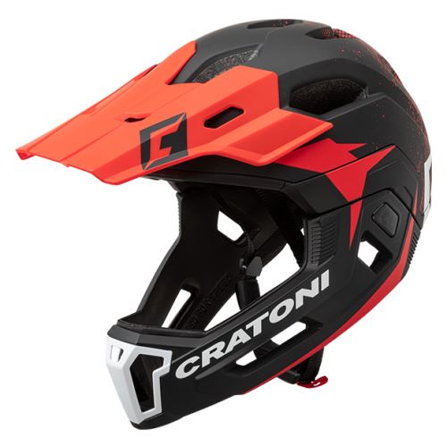 CRATONI C-MANIAC 2.0 MX Helmet - czarno-czerwony mat SM (53-56 cm) 2020